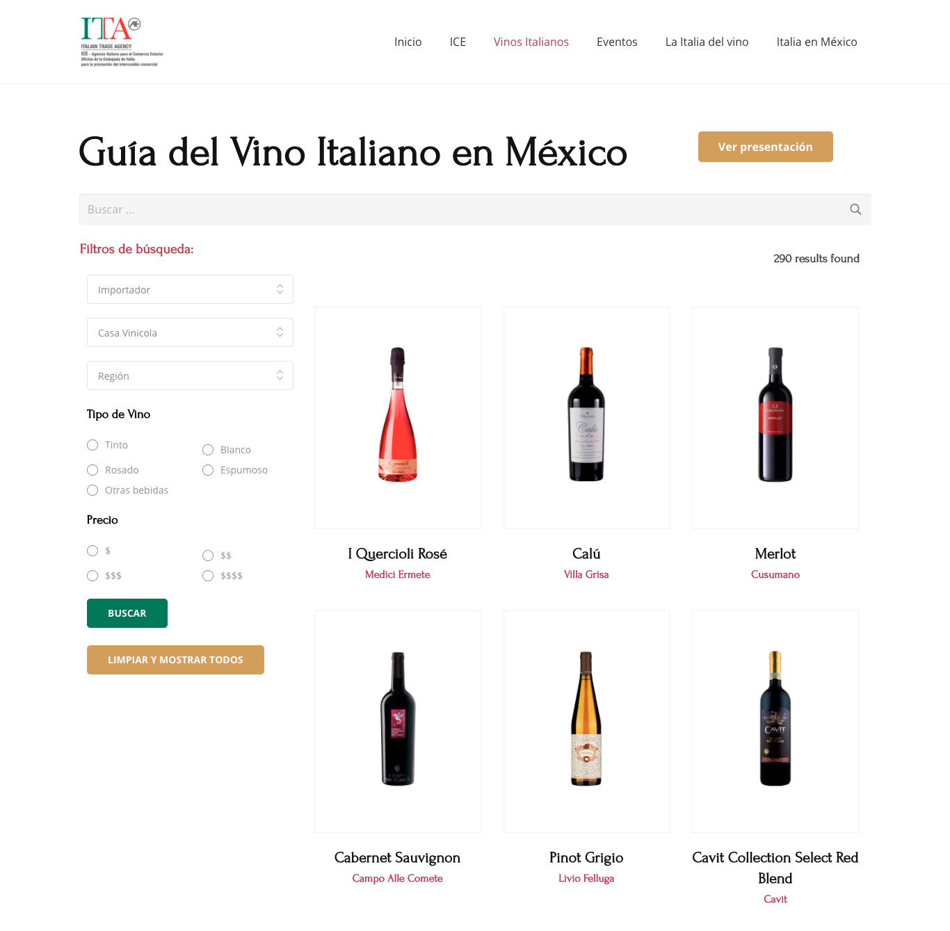 Guía del vino italiano en México